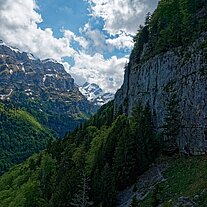 beim runterfahren mit der Seilbahn