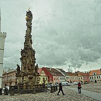 Stadtplatz m. Rathaus u. Dreifaltigkeitssäule