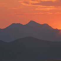Sonnenuntergang - Berggipfel