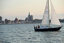 Segelboot vor Stralsund Segelboot vor Stralsund