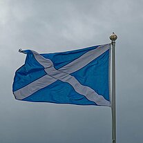 die schottische Fahne