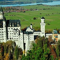 Schloss Neuschwanstein ohne Baum