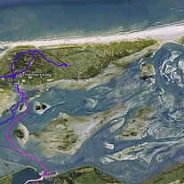 Landkarte Schiermonnikoog