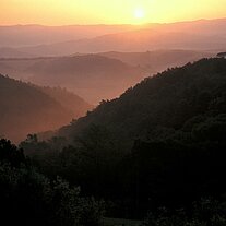 Sonnenaufgang vor Volterra