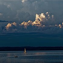 Wolken über dem Bodensee