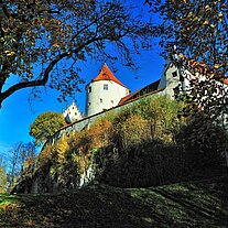 Füssener Burg vom Burggraben