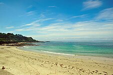 Vazon Bay im Norden Guernseys Vazon Bay im Norden Guernseys