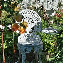 Stuhl im Garten