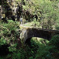 Brücke am Levada do Caldeiro Verde